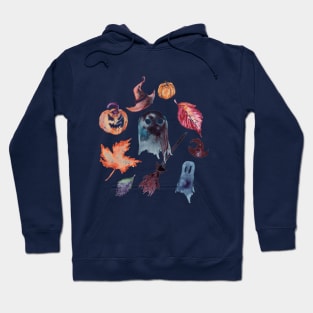 Spooky Season, Watercolor Hoodie